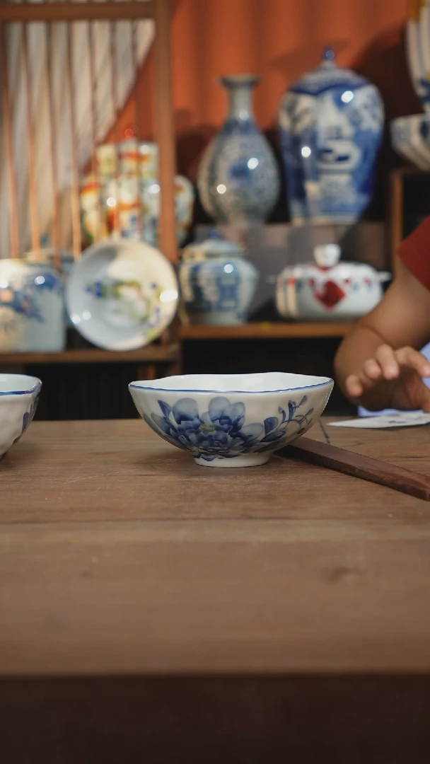 瓷片景德镇设计师釉下手绘陶瓷餐具