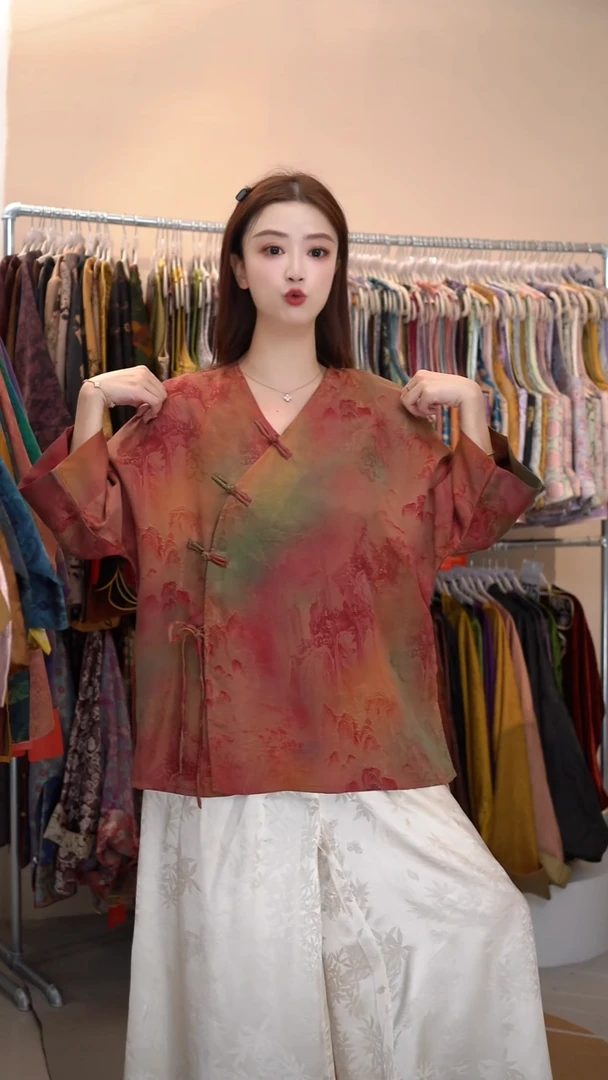 君子纤真丝女装香云纱毛衫
