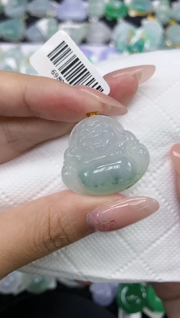 颈饰18K金镶嵌翡翠1111111111