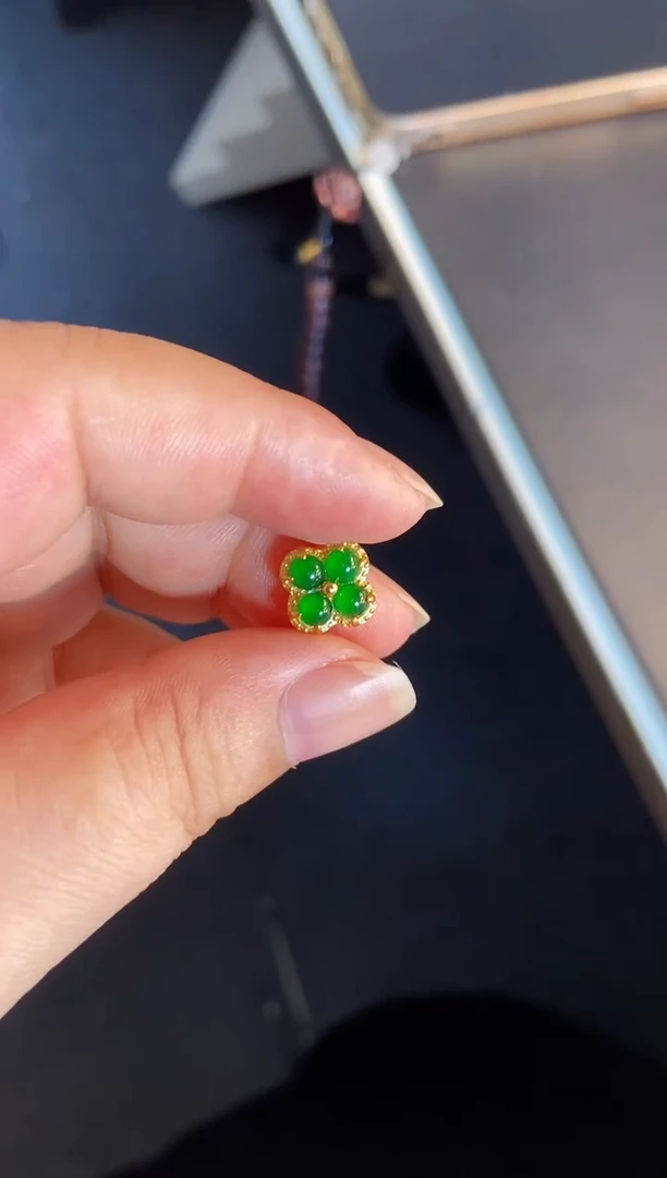 吊坠(不含链)银S925镶嵌翡翠1