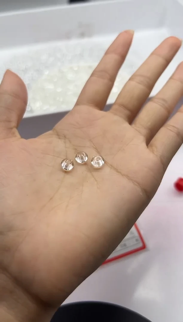 颈饰未镶嵌水晶W2300 白水算盘6*3MM*30颗