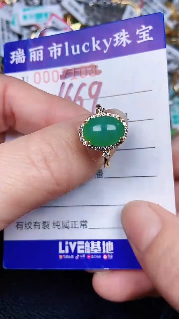 颈饰银S925镶嵌翡翠1669
