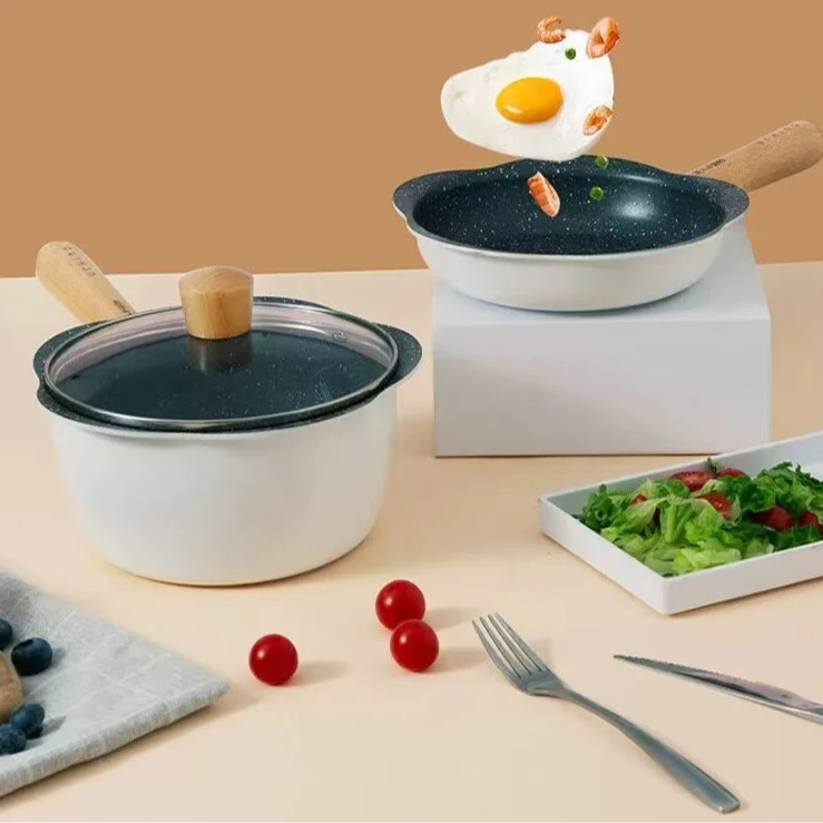 新疆包邮-辅食两件套高颜值聚能锅底不挑炉灶