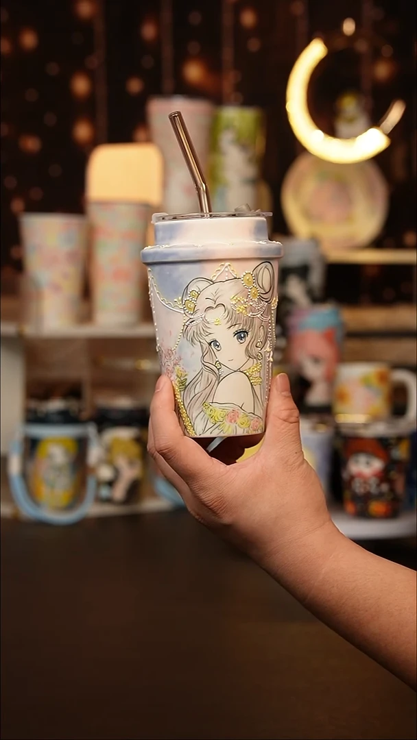 (玉泥）景德镇手工手绘文创陶瓷杯