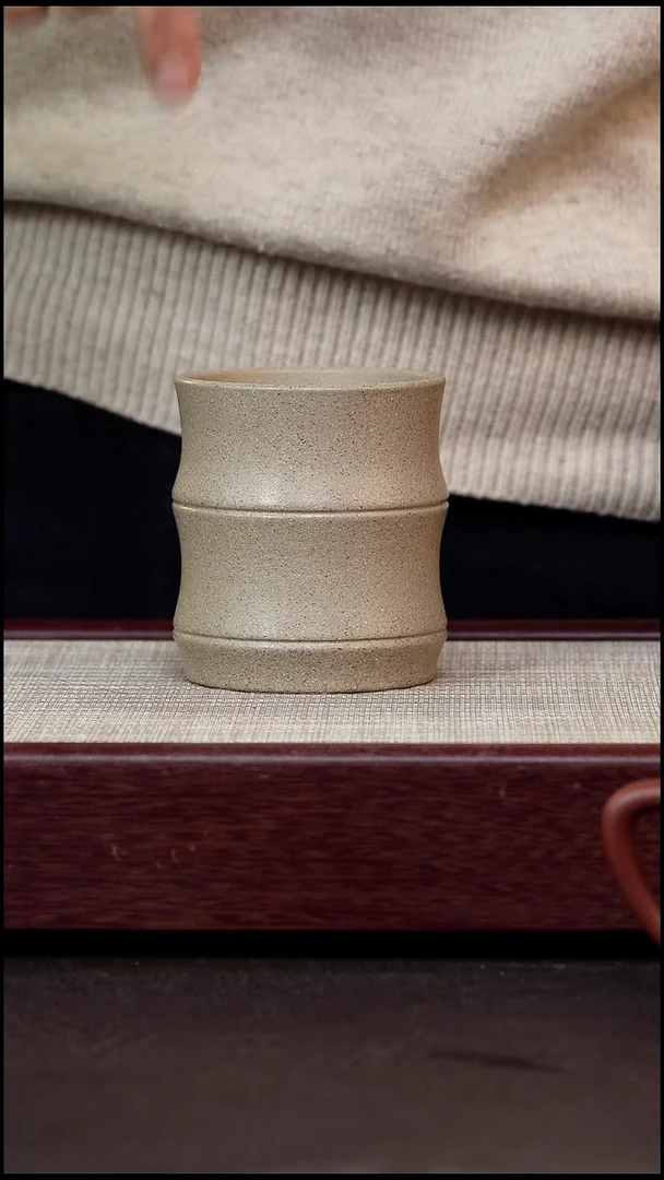 茶杯紫砂人**态竹节杯