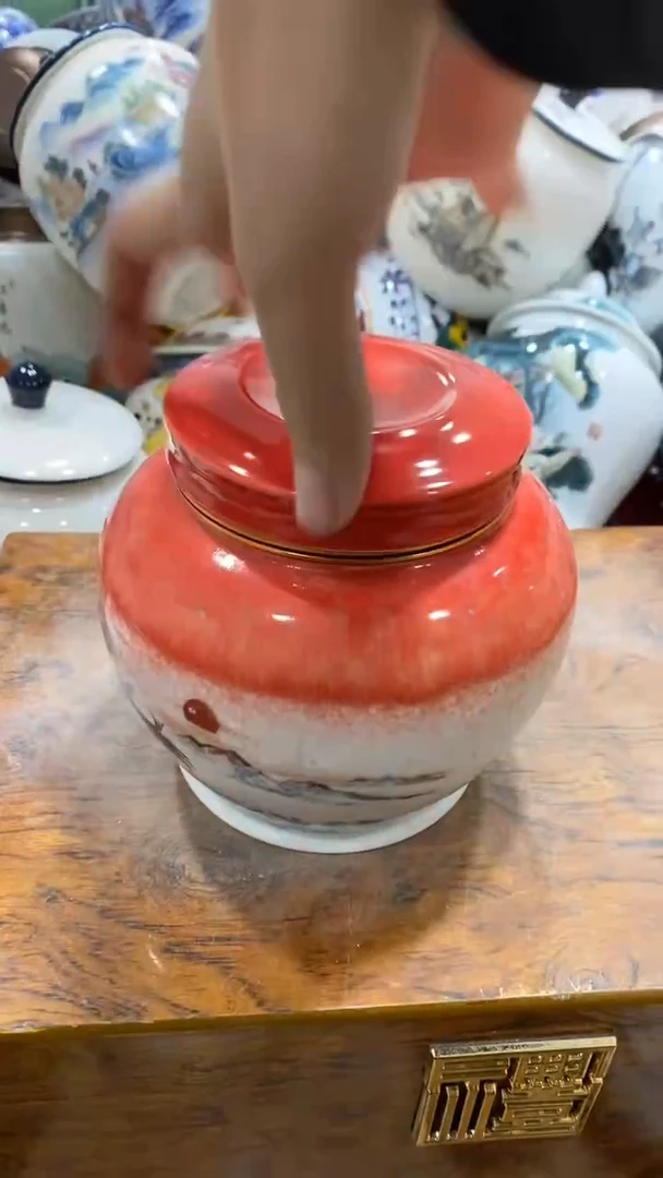 摆件陶茶叶罐密封罐储存罐