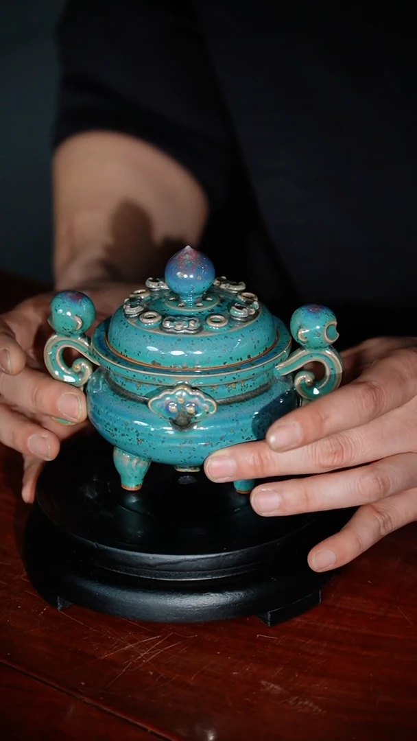 【闪购商品】151-10福寿连绵熏炉（龙头孔）
