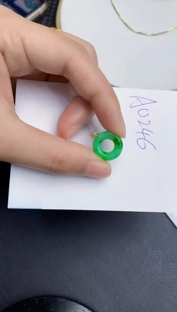 【闪购商品】翡翠颈饰18K金镶嵌000000000