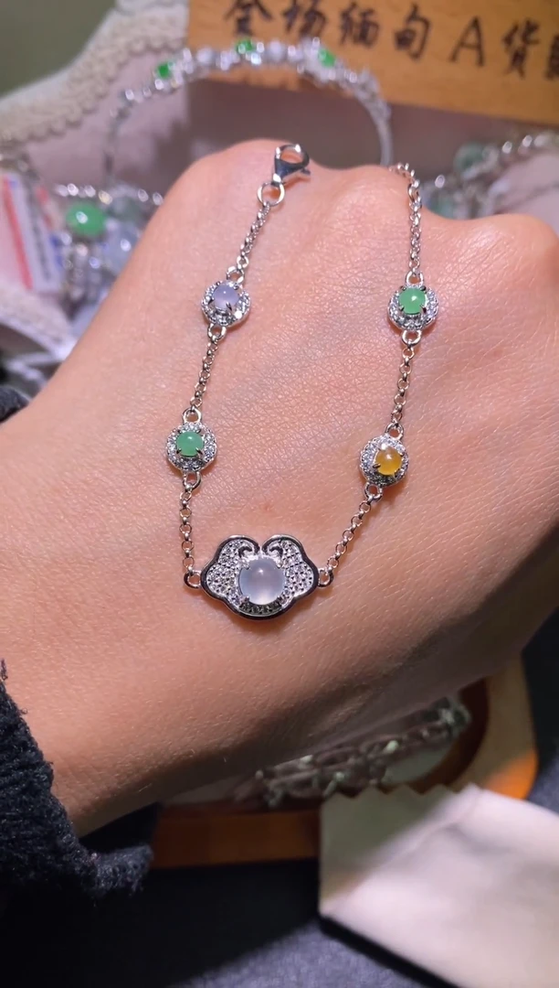 银S925镶嵌戒指翡翠067