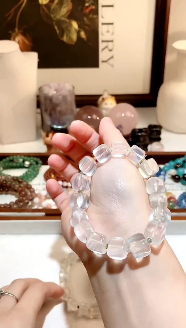 未镶嵌手链水晶奶白晶随型diy手串 多样性发一