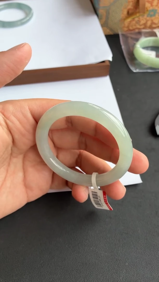 未镶嵌手镯翡翠7号53*8.9*9圆条