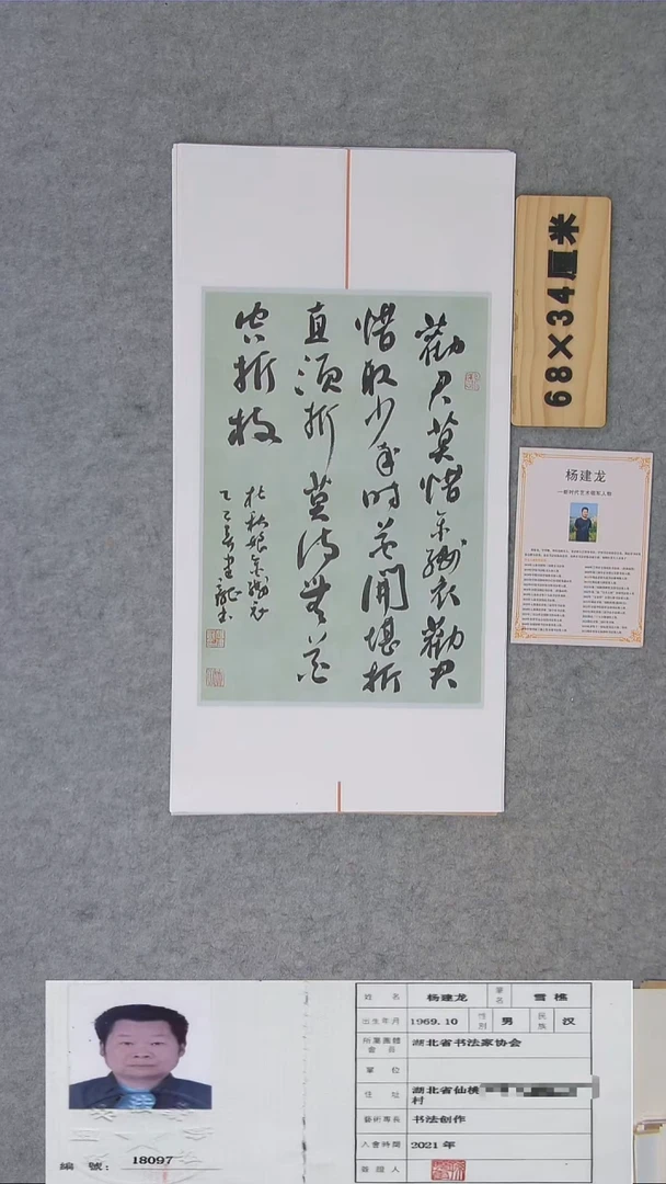 书法龙老师书法纯手写 68*34