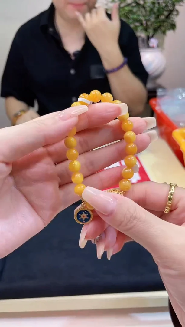 手链蜜蜡未镶嵌@@ZY20903014