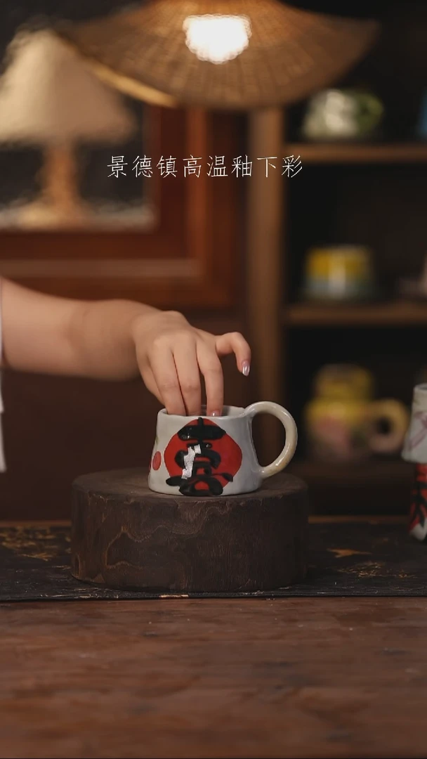 陶瓷景德镇高温釉下手绘陶瓷174