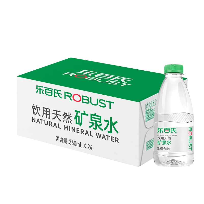 【包装升级】乐百氏高端天然矿泉水360ml*24瓶整箱彩箱装优质水源