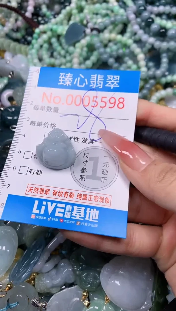 【闪购商品】翡翠颈饰未镶嵌含绳0005598