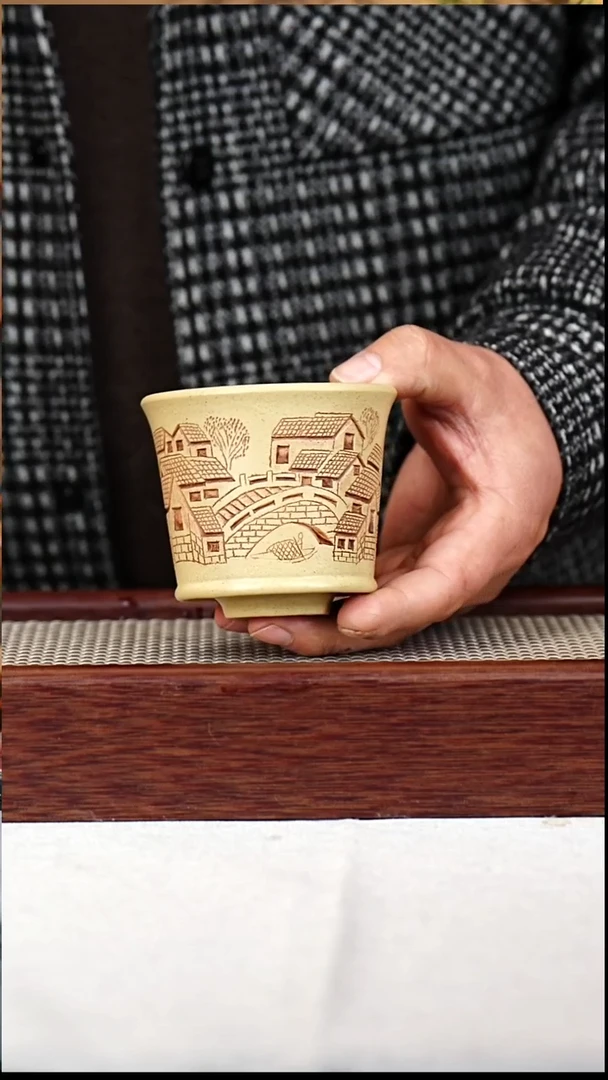 茶杯紫砂宜兴原矿紫砂——主人杯