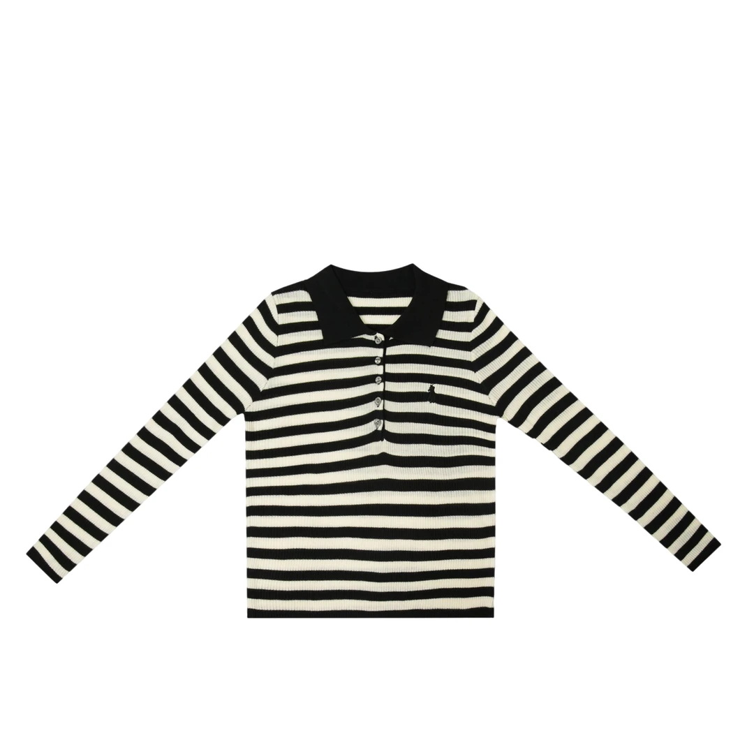 【贝贝专属】（拉夫精神）2024时尚简约百搭重工设计新款女款针织长袖