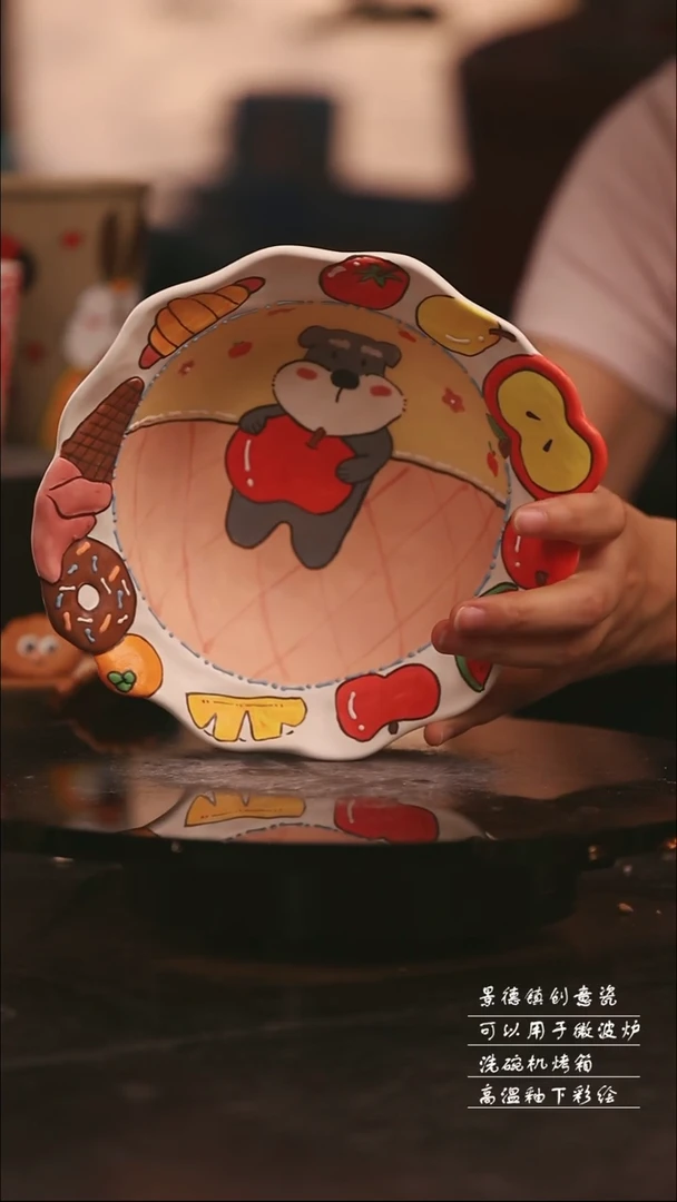 陶瓷景德镇可爱设计师款陶瓷
