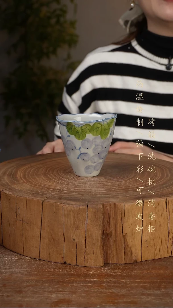 碗瓷景德镇手工手绘高温瓷釉下彩