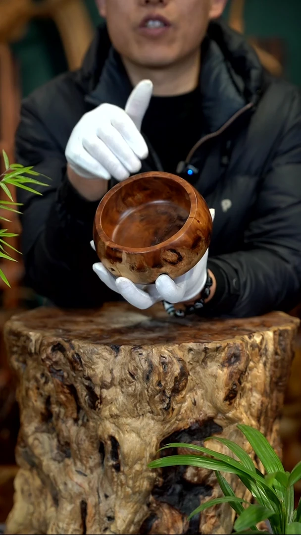 木雷击枣木聚宝盆