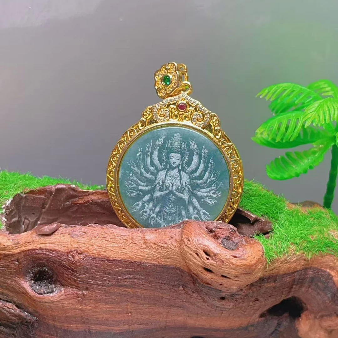 天然A货翡翠千手观音（多样性发其一）Q01440