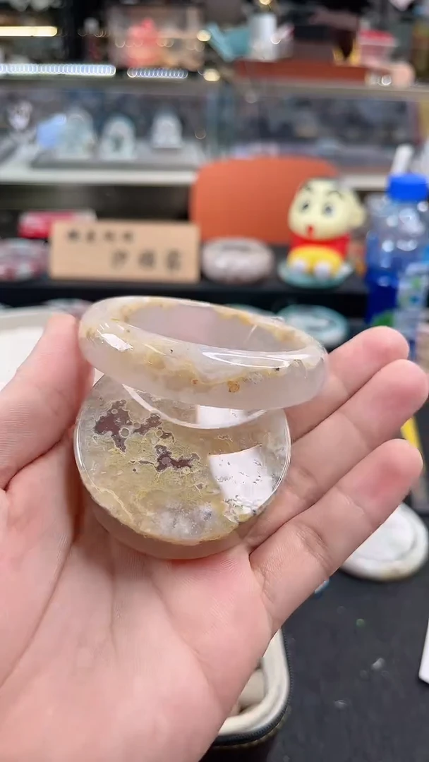 未镶嵌手镯石英质玉56圈口 （赠品镯心）352272
