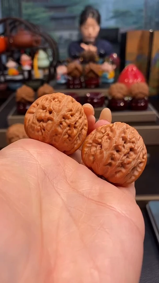 【闪购商品】文玩核桃把件H814平谷元宝40