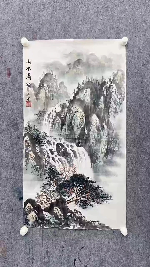 国画兰宇4.5平尺国画作品