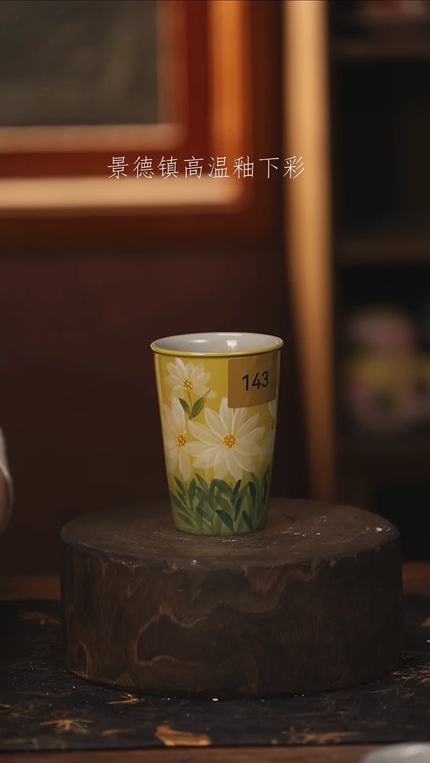 陶瓷景德镇高温釉下手绘陶瓷@L143@