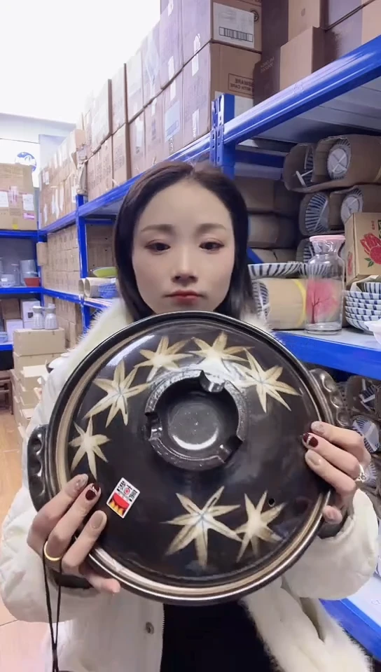 【闪购商品】瓷片进口家用百货9号土锅枫叶