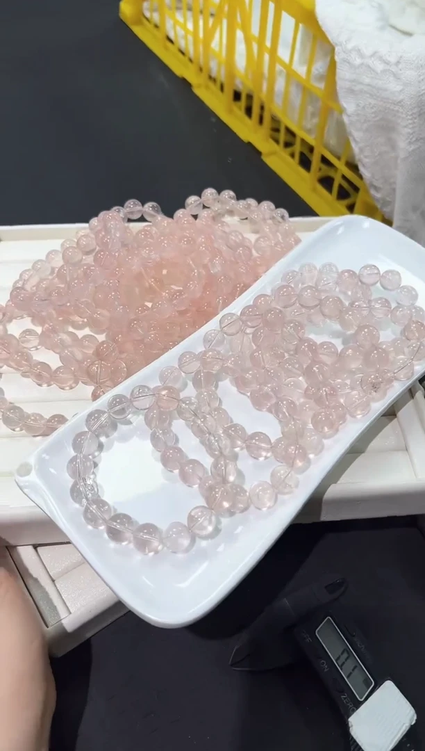 水晶手串未镶嵌42L多样性发其一【1条】默认微瑕11mm