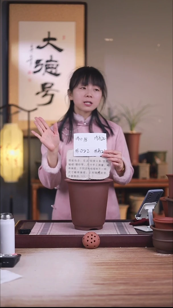 紫砂花盆龙血砂素面2号金钟一只无托