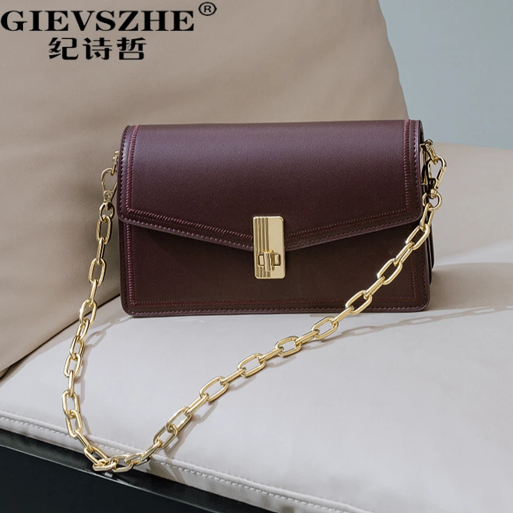 纪诗哲包包女款时尚通勤小方包高级手提包斜挎包单肩包送女友礼物