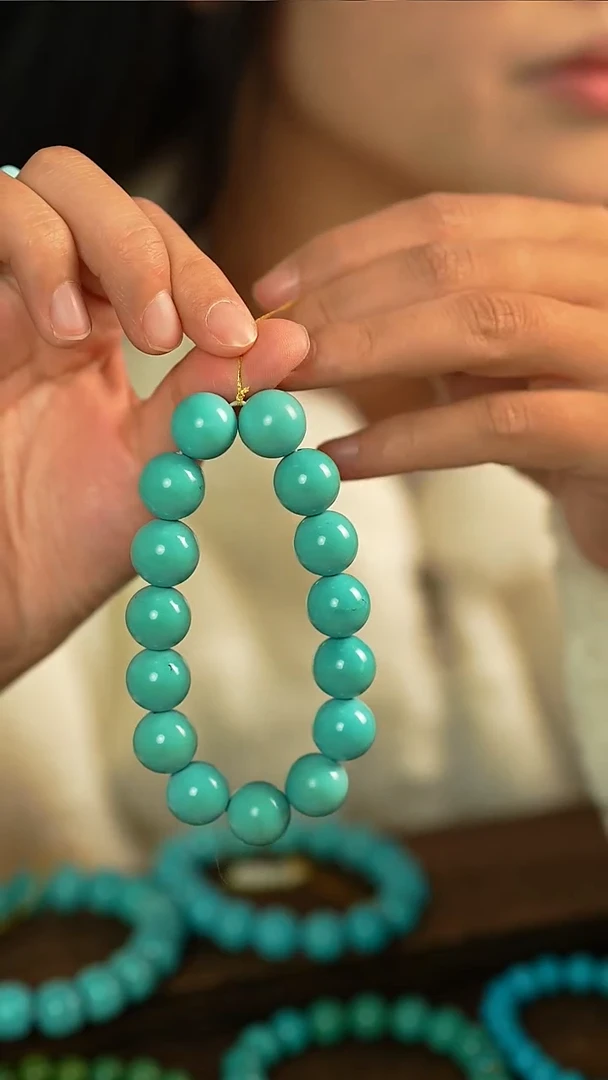 未镶嵌绿松石圆珠手串