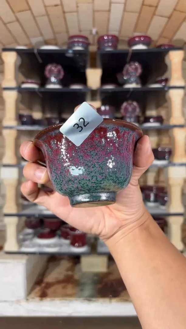 摆件精品窑变钧瓷茶器