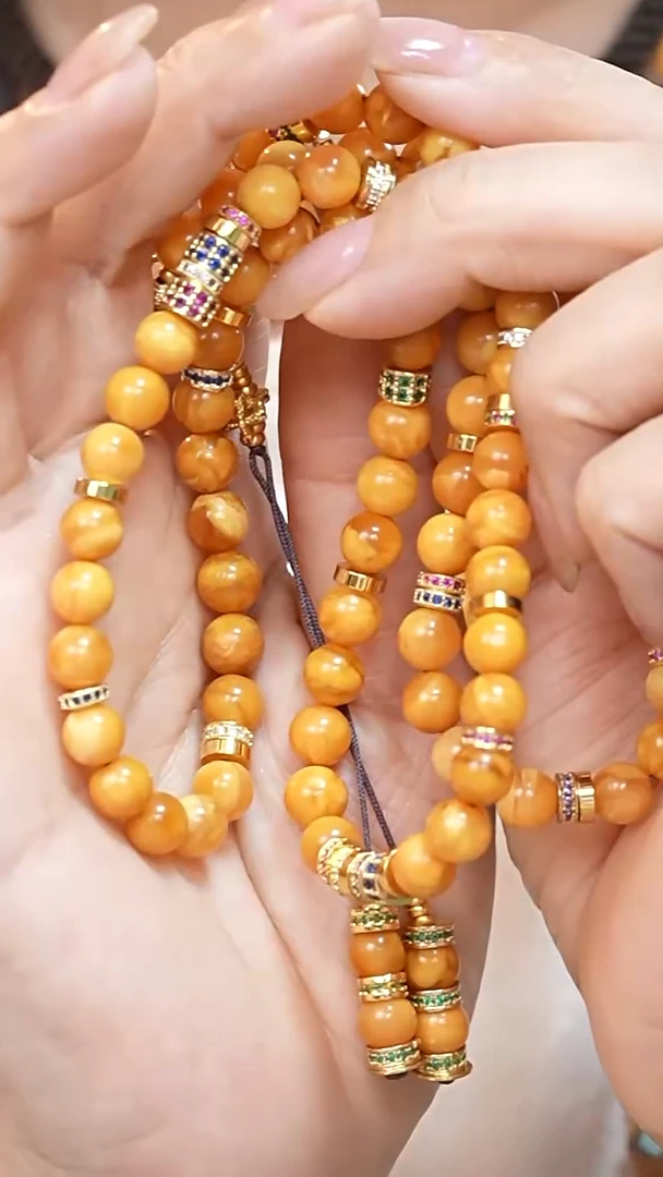 蜜蜡颈饰未镶嵌7893天然蜜蜡珠宝奇石云端妖孽石膏蜡全部保真