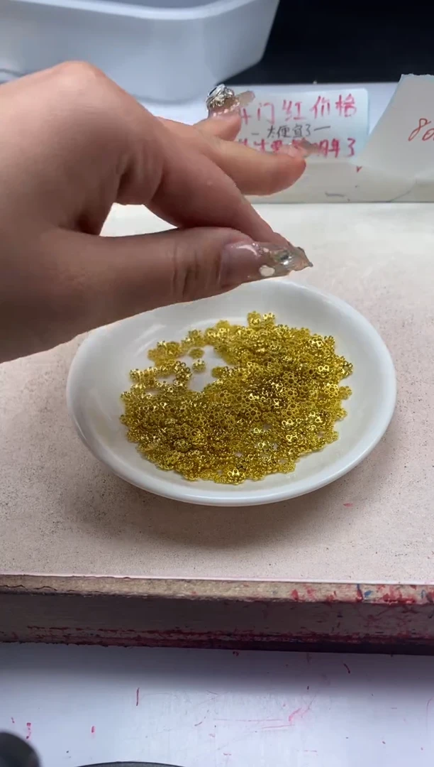 【闪购商品】玛瑙/玉髓颈饰银S800镶嵌x826金花托6mm*100颗