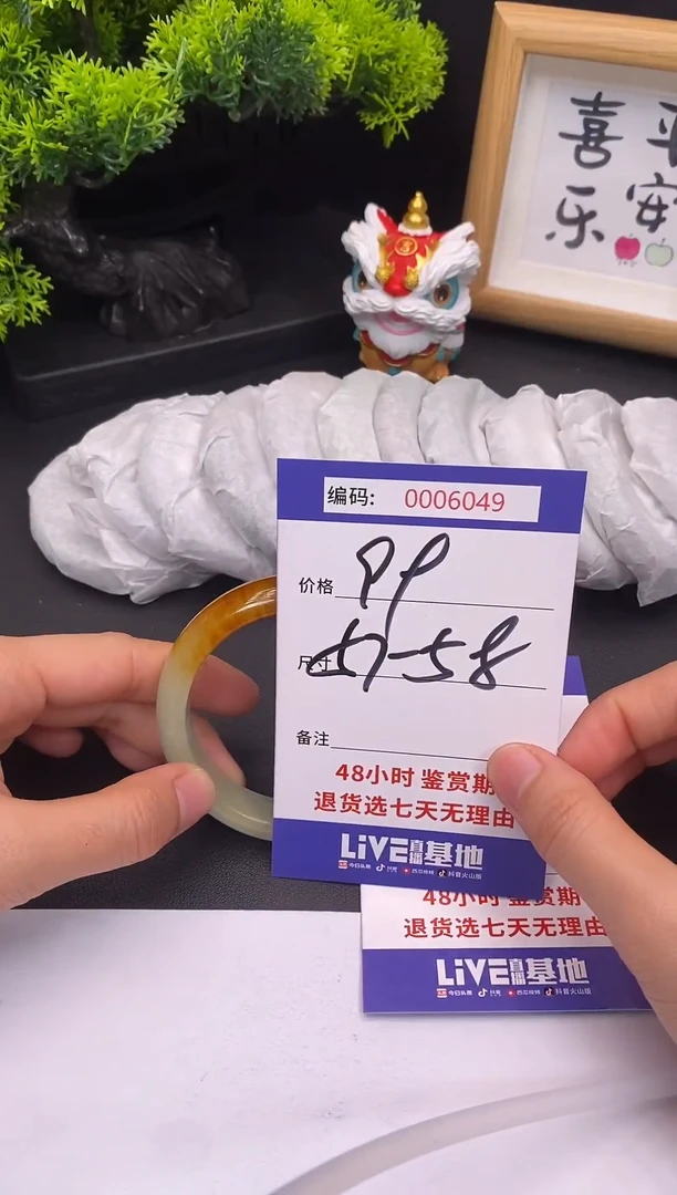 未镶嵌手镯翡翠0006049