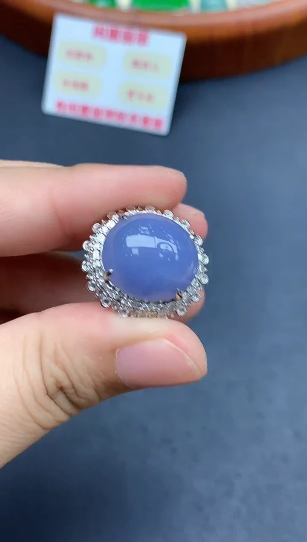 18K金镶嵌戒指翡翠655-中国好珍宝