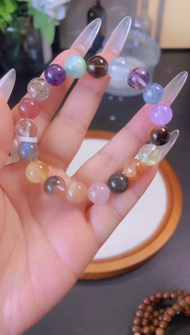 水晶手链未镶嵌多宝10mm