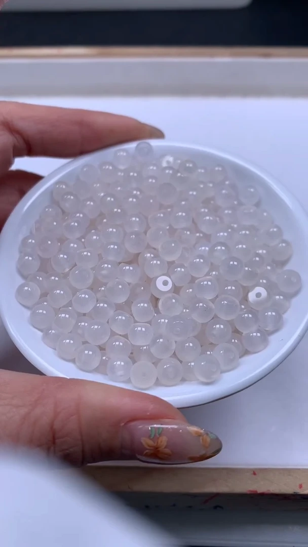 未镶嵌散珠南红玛瑙C860 荔枝冻苹果珠5*6mm20颗8.8元