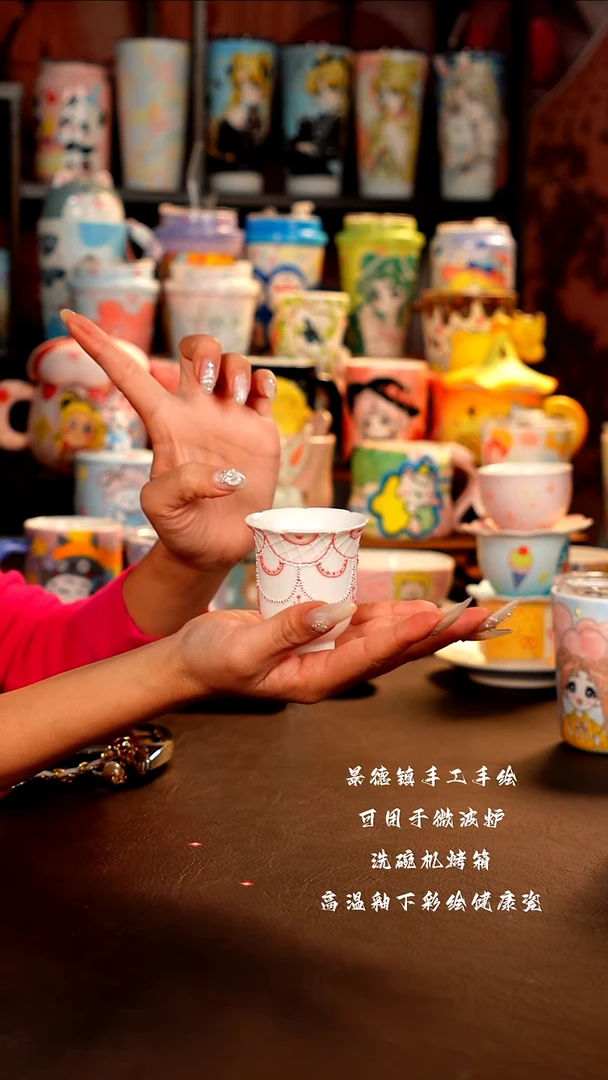 景德镇手工手绘杯杯