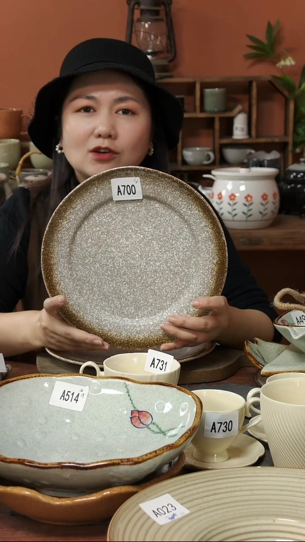 陶瓷A700陶瓷粗陶盘一个微瑕