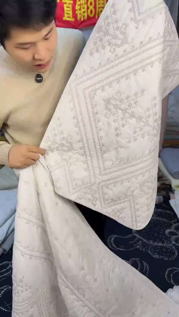 棉金丝罗格1对枕套