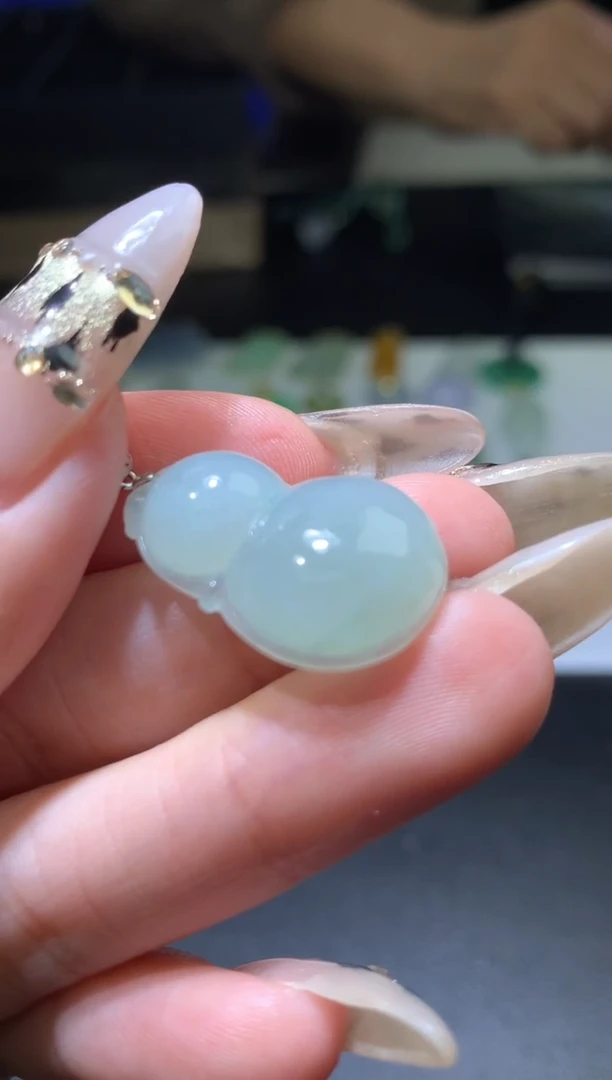 银S925镶嵌定制翡翠毛货  24.7-16.4-6.4