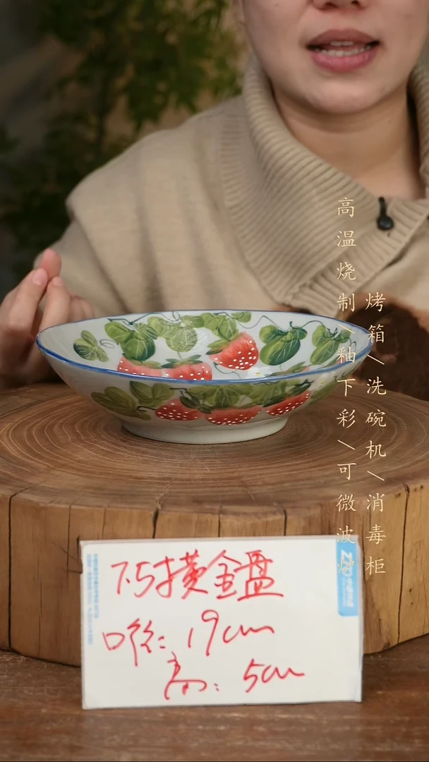 碗瓷景德镇手工手绘高温瓷釉下彩