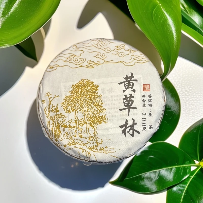 2022年黄草林古树 春茶 生茶200克饼