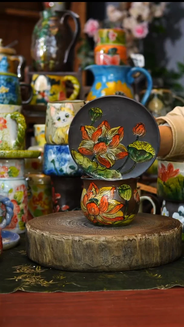 陶瓷165景德镇手工手绘釉下彩陶瓷