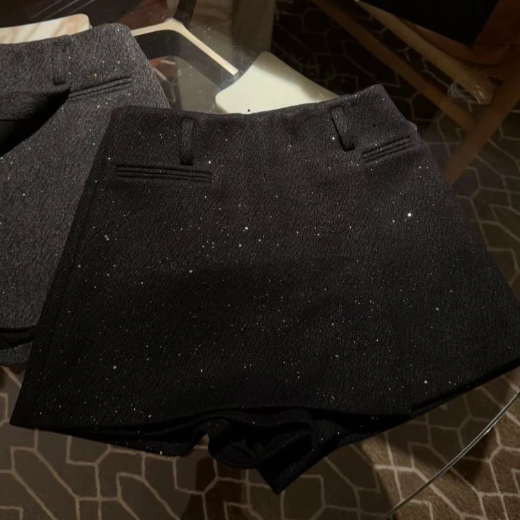 韩系满天星百搭裤裙女2025年秋冬新款梨形高腰显瘦时尚半身裤裙